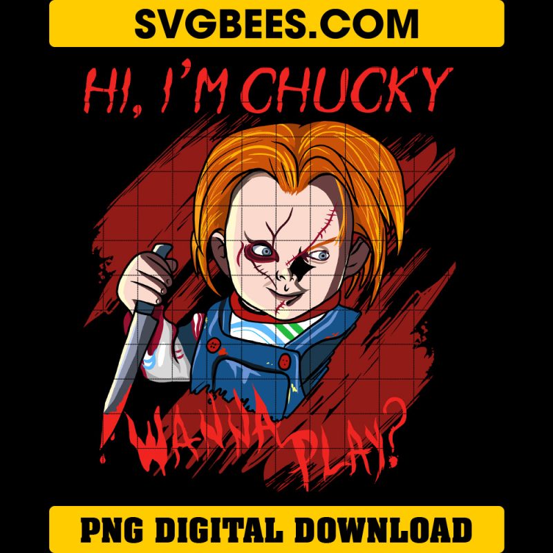 Chucky Horror Halloween Im Chucky Wanna Play PNG File