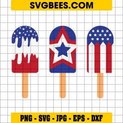 Fourth Of July SVG, American Flag Popsicle 4th Of July Patriotic Summer SVG