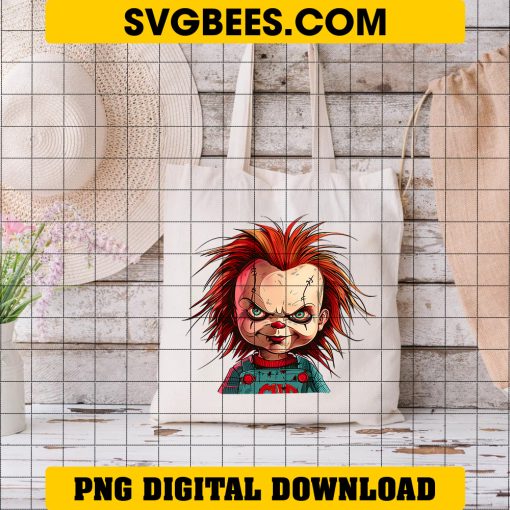 Retro Chucky Halloween PNG Horror Movie PNG Download on Bag