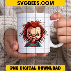 Retro Chucky Halloween PNG Horror Movie PNG Download on Cup