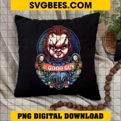 Say Hi to The Good Guy PNG Chucky Halloween PNG File on Pillow