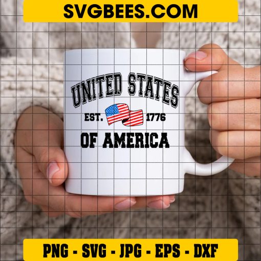 United States Of America Svg, 4th Of July Svg, Independence Day Svg on cup
