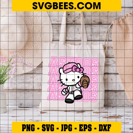 ASTROS HELLO KITTY SVG EPS DXF PNG FILE, DIGITAL DOWNLOAD , INSTANT DOWNLOAD ON BAG