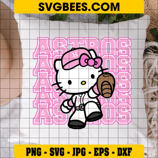 ASTROS HELLO KITTY SVG EPS DXF PNG FILE, DIGITAL DOWNLOAD , INSTANT DOWNLOAD ON PILLOW