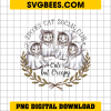 Spooky Cat Social Club PNG, Goth Halloween Cute But Creepy PNG, Ghosts Cat PNG, Horror Kitties Halloween PNG
