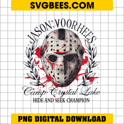 Jason Voorhees Camp Crystal Lake Hide And Seek Champion PNG, Jason Voorhees Halloween PNG, Horror Characters PNG