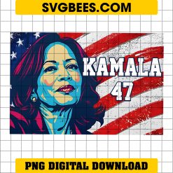 Kamala 47 For President Yard Sign PNG, Kamala Harris 2024 Sign PNG