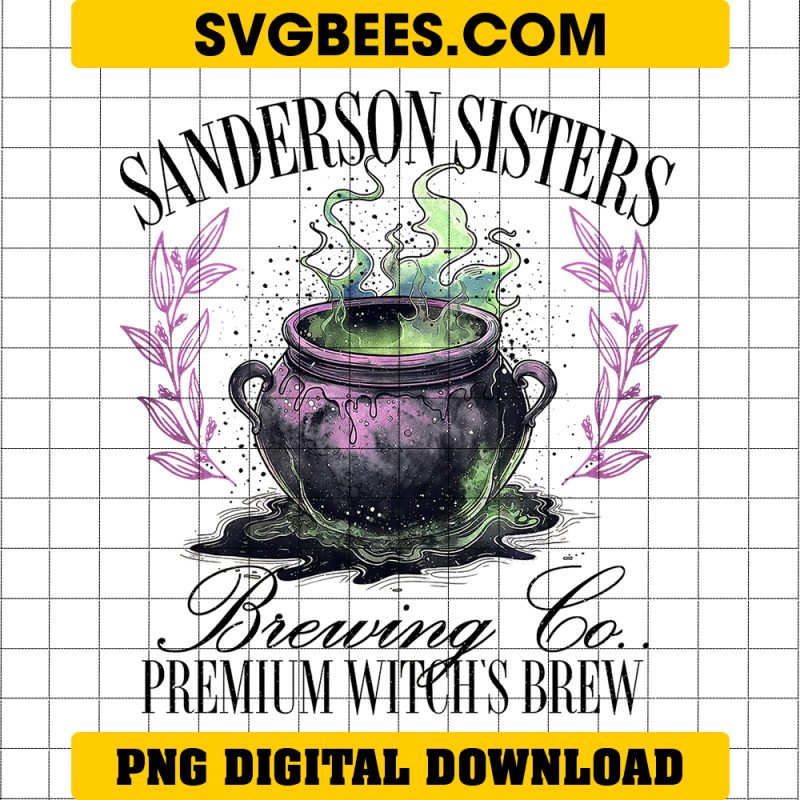 Sanderson Sisters Brewing Co PNG, Sanderson Sisters Halloween PNG, Sanderson Sisters Hocus Pocus PNG, Instant Download