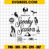 Halloween Spooky Season SVG, Gothic Spooky Season SVG PNG EPS DXF
