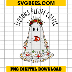 Llorona Before Coffee PNG, Ghost Girl PNG