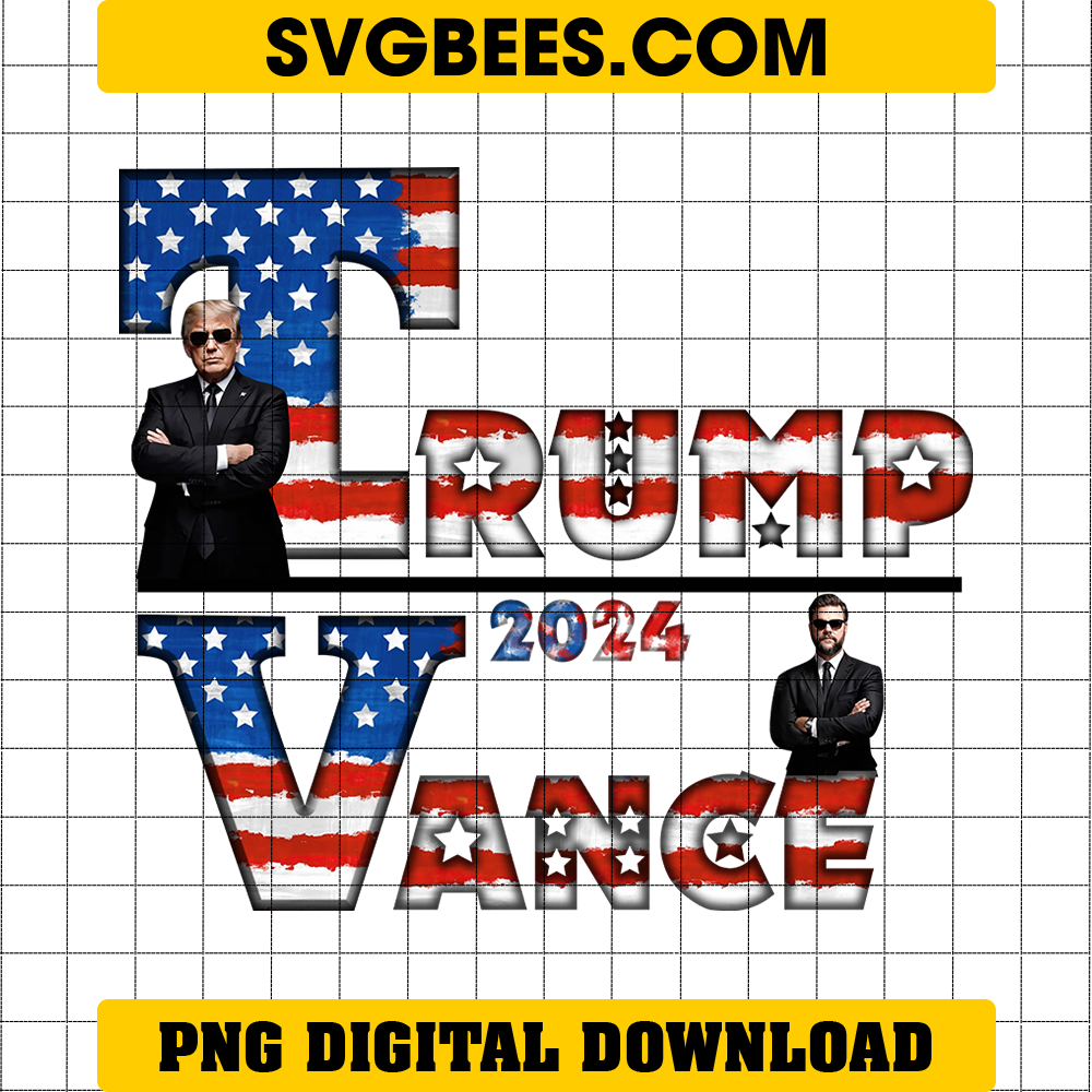 Trump Vance 2024 PNG, Trump 2024 PNG, Trump 2024 Take America Back PNG