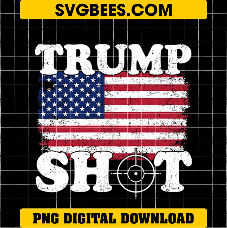 Trump Shot PNG, Trump Assassination PNG, Fight President Trump 2024 PNG