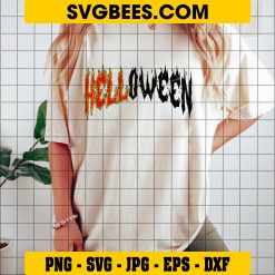 Hellloween Funny Halloween Spooky Season PNG