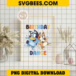 Bluey And Bingo Birthday Boy PNG