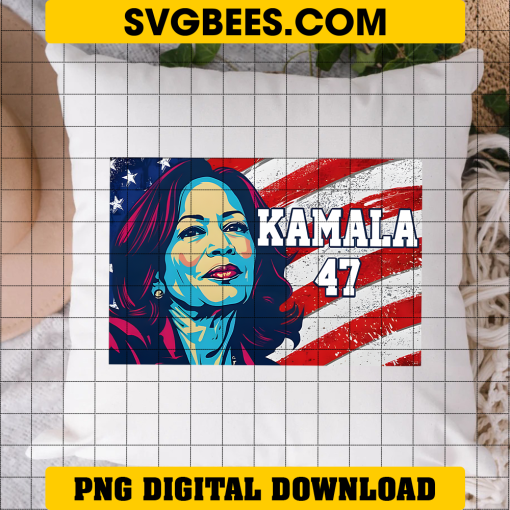 Kamala 47 For President Yard Sign PNG