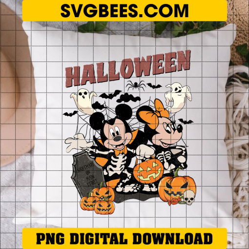 Disney Mickey And Minnie Mouse Halloween PNG