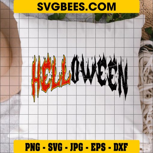 Hellloween Funny Halloween Spooky Season PNG