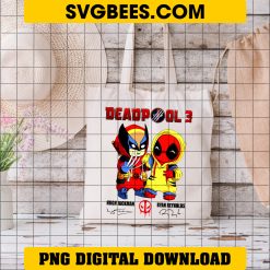 Bluey Stitch Deadpool Wolverine PNG, Bundle Deadpool Bluey Wolverine PNG on bag
