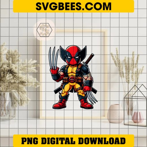 Deadpool X Wolverine PNG, Wolverine Deadpool PNG on frame
