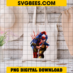 Deadpool and Wolverine Bloody PNG on bag