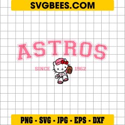 HOUSTON ASTROS HELLO KITTY 2 SVG EPS DXF PNG FILE, DIGITAL DOWNLOAD, INSTANT DOWNLOAD