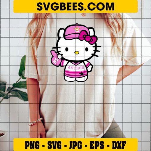 HOUSTON ASTROS HELLO KITTY 3 SVG EPS DXF PNG FILE, DIGITAL DOWNLOAD, INSTANT DOWNLOAD ON SHIRT