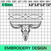 Bootstitch Longhorn Western Toe Bug Embroidery Design