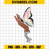 Juneteenth Butterfly Svg, 1865 Freedom Svg, Beautiful Flowers Svg