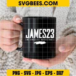 LeBron James Los Angeles Lakers SVG Graphic Design Files on cup