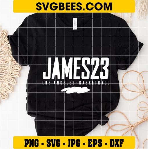 LeBron James Los Angeles Lakers SVG Graphic Design Files on shirt