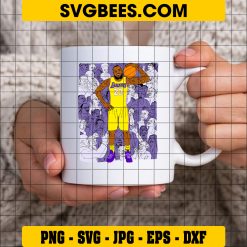 Lebron James Basketball SVG Funny NBA SVG Digital File ON CUP