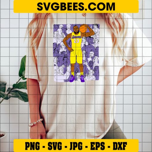 Lebron James Basketball SVG Funny NBA SVG Digital File ON SHIRT