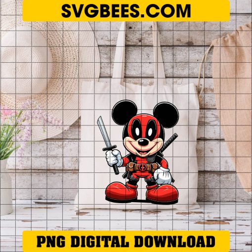 Mickey Deadpool PNG, Deadpool Mickey Mouse PNG on bag