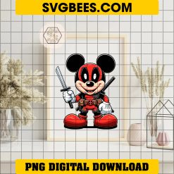 Mickey Deadpool PNG, Deadpool Mickey Mouse PNG on frame