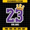 The King Playoffs 2023 Late Night Show Lebron James Lakers Svg