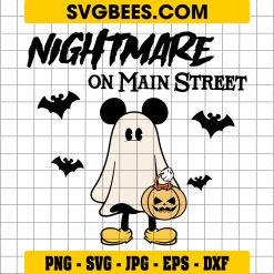 Nightmare On Main Street SVG, Mickey Nightmare Halloween SVG, Disney Halloween SVG | SVG - PNG - JPG - EPS - DXF