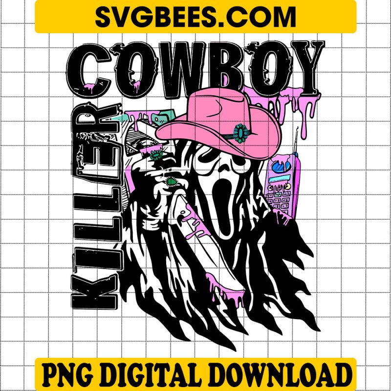 Cowboy Killer Ghostface PNG Scream Vibes PNG, Trendy Cowboy PNG