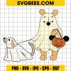 Ghost Winnie The Pooh SVG, Disney Halloween SVG, Pumpkin Bucket SVG, Dog Ghost SVG