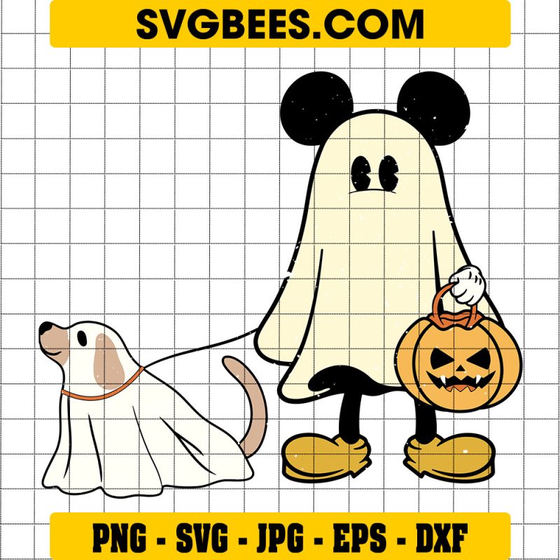 Mickey Ghost SVG