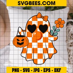 Checkered Ghost SVG