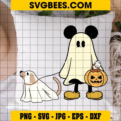 Mickey Ghost SVG