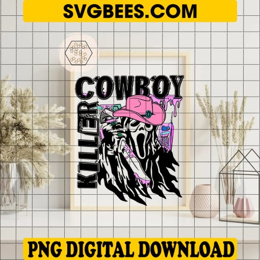 Cowboy Killer Ghostface PNG Scream Vibes PNG, Trendy Cowboy PNG - Image 5