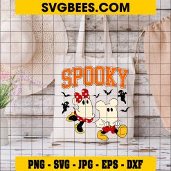 Spooky Season Mickey And Minnie Ghost SVG