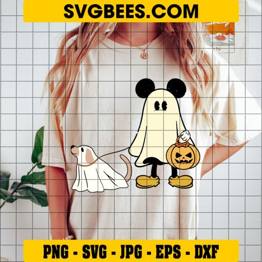 Mickey Ghost SVG