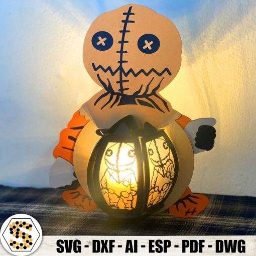 Sam Trick Or Treat Lantern 3D Paper Cut, Halloween 3D Paper Cut