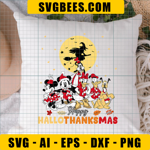 Happy Hallothanksmas SVG