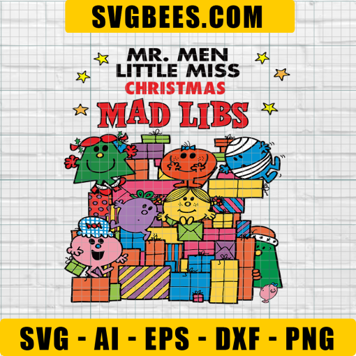 Mr Men Little Miss SVG, Christmas Gifts SVG, Mad Libs SVG