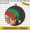 Elf Embroidery Design | Christmas Embroidery Designs Ornament