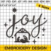 Joy Embroidery Christmas Designs - Jesus Christ Silhouette Embroidery