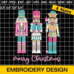 Nutcracker Embroidery: Merry Christmas Designs